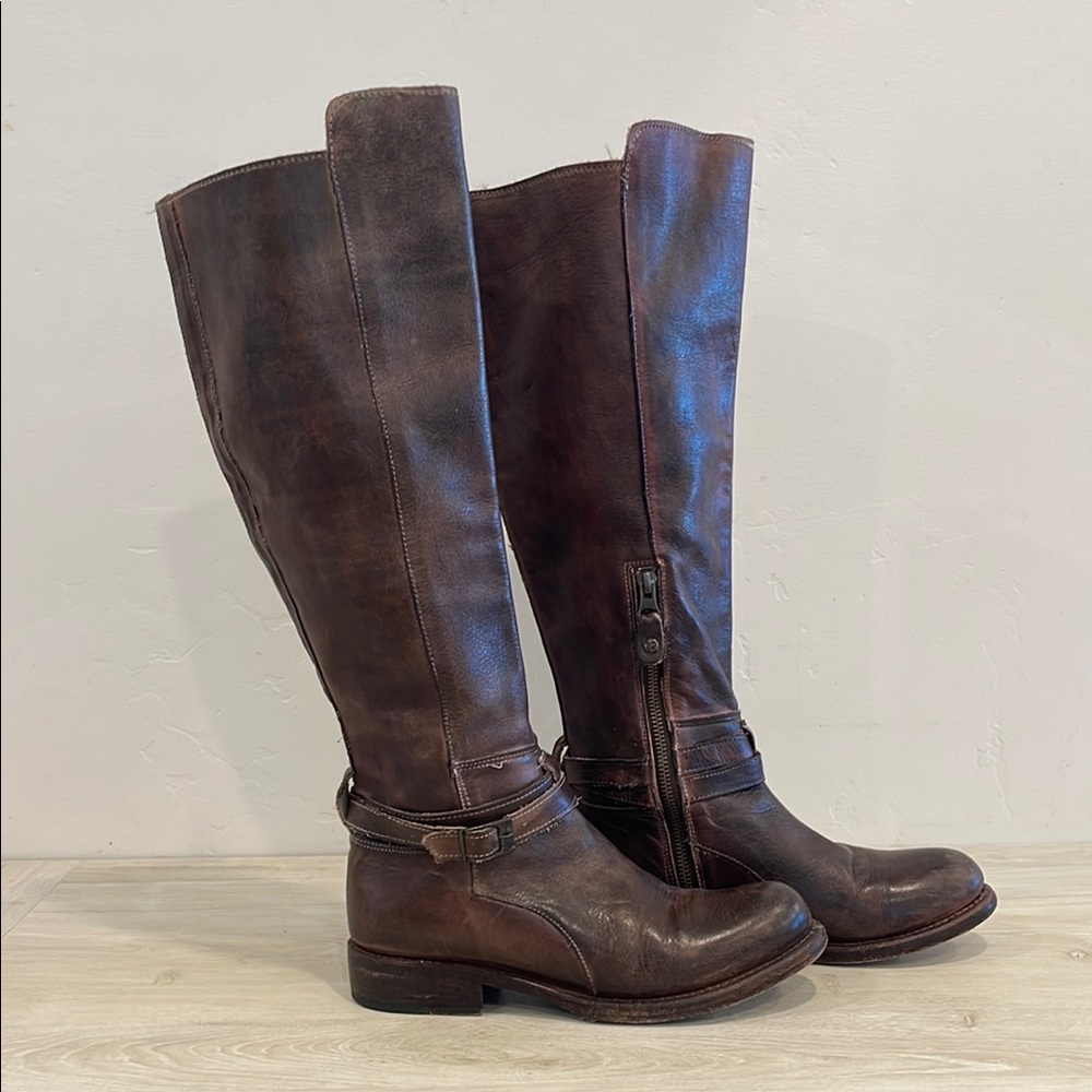 BedStu Cobbler Series Leather Knee-High Boots [Size 7]